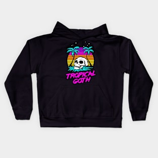 Tropical Goth (Beach Vibes) Kids Hoodie